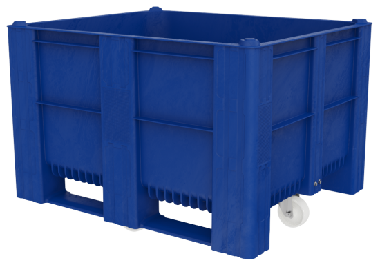 Bins Liso Azul con ruedas (apilable 2 )4